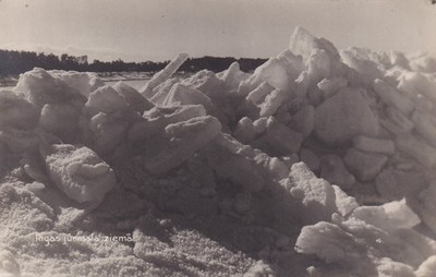 Riga Jürmala Postcard Ancient Ice and Snow Winter Latvija Latvia 2601090