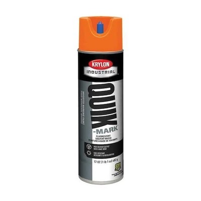 Krylon Industrial A03702007 Inverted Marking Paint, 17 Oz., Fluorescent Orange,