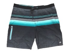 New ZeroXposur Men's Grey Icing Quick Dry Pull-On Swim Trunks Size XL C41-9