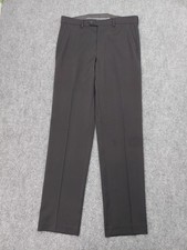 Michael Kors Pants Men 32x32 Black Flat Front Monroe Dress Pants Slacks Business