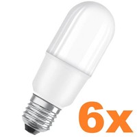 6Er Sparset Osram E27 Led Lampe Superstar Plus Hd Lighting Stickform Matt Dimmba