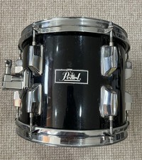 Pearl Export 10x8" Rack Tom Vintage 1980s Good Condition Black