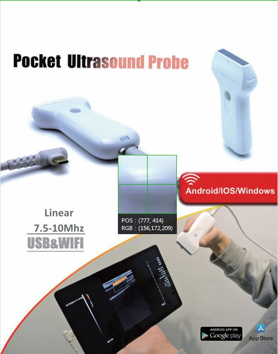 Wireless Ultrasound Probe Scanner WIFI Support iOS Android Windows