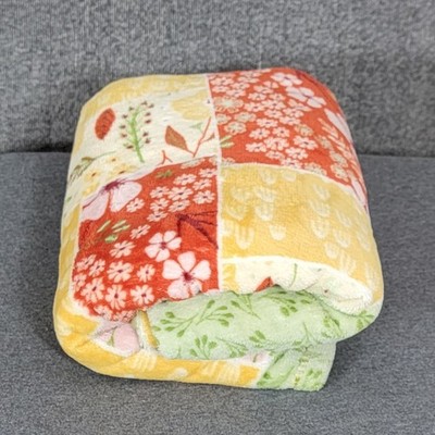 Berkshire Blanket & Home Throw Mia Charro Artist Series Floral Patchwork 48 x 66