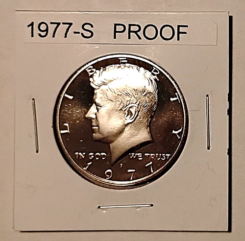 🧿 1977-S PROOF KENNEDY HALF DOLLAR....FROSTED BU?....WOW! 👈🤩