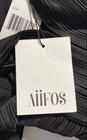 AiiFOS Women's Black Pleated Wide Leg Jumpsuit Strappy Model S0280 Sz M NWT — photo 3