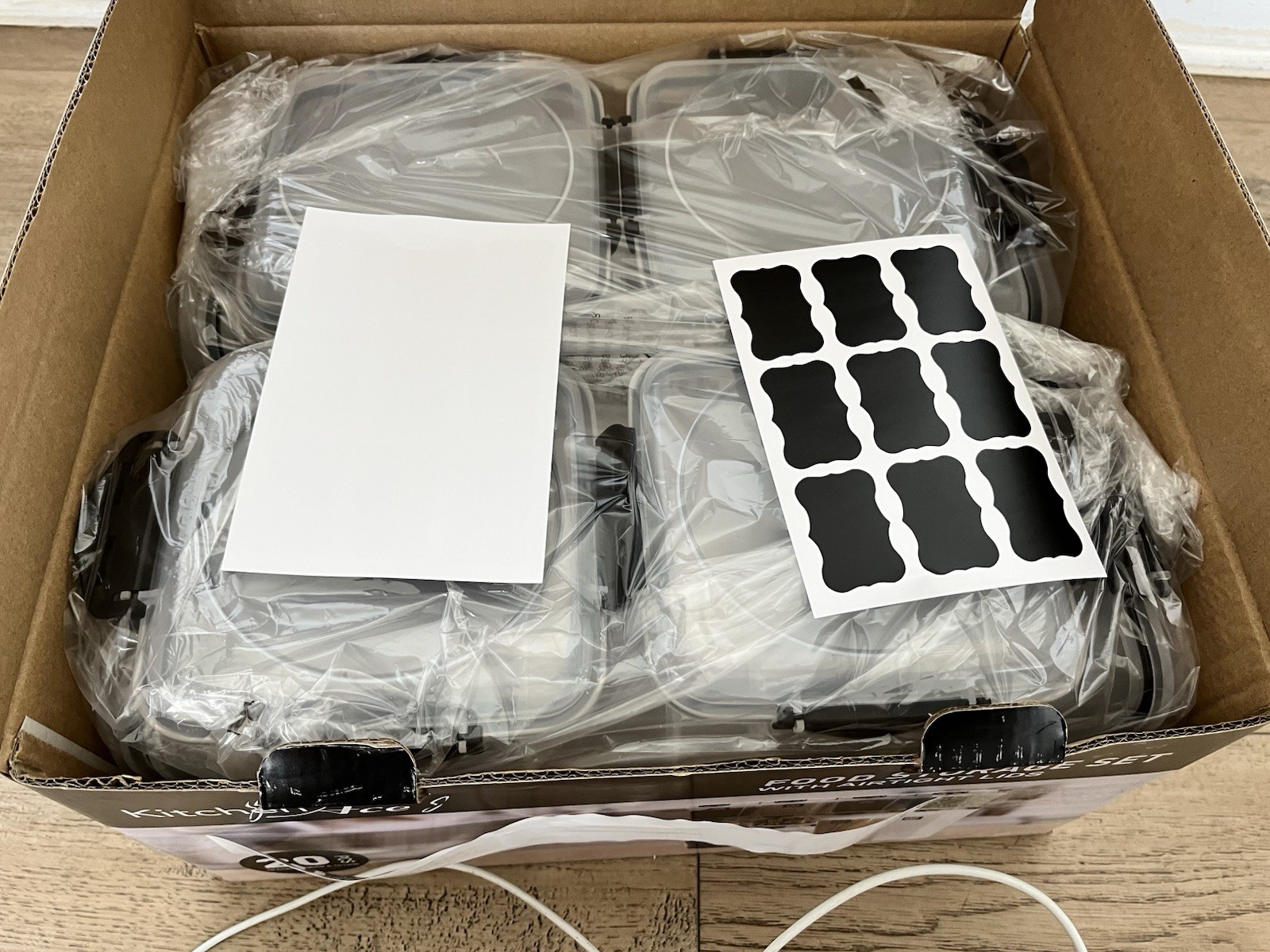 Kitchen Ace 20 PCS Food Storage Set w/ Airtight Lids