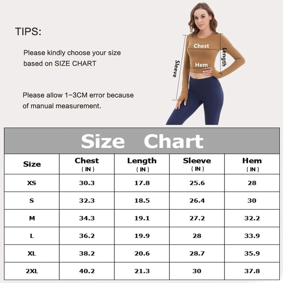 T-shirt de sport Fitness pour Femme Manches Longues Respirant Marron L - Photo 4/4