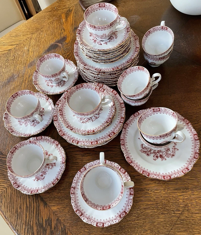 Seltmann Weiden Theresia China Rot/ Kaffeeservice 39 teilig - Bild 4 von 4