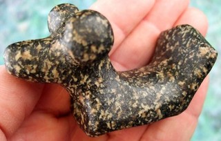 Super Fine Colorful Missouri Black & White Popeye Birdstone with COA Arrowheads