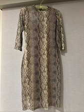Woman s Animal Print 3/4 Length Sleeve Dress Women's Medium . New