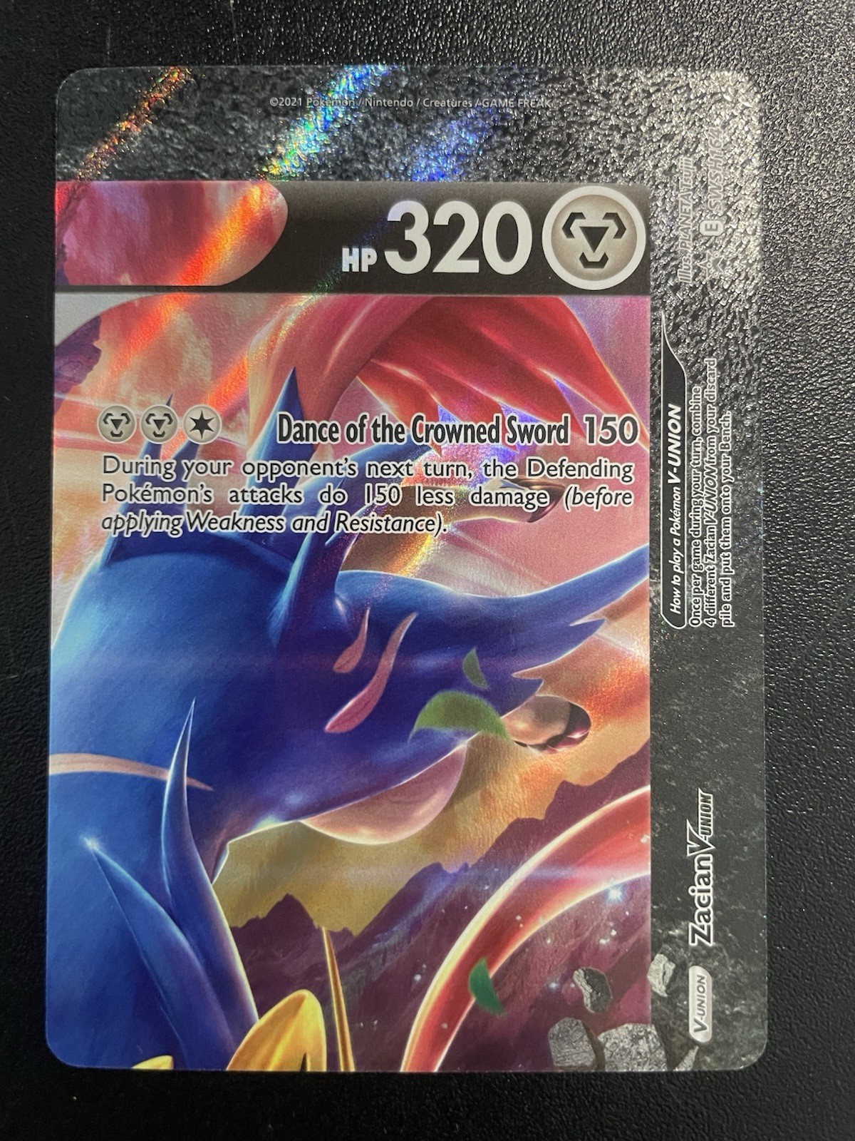 Zacian V-UNION SWSH164 (Top Right) Promo Cards Holo NM Pokemon Card 2021