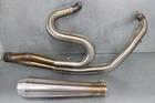 Bassani for 17+ Touring Harley 2-1 for parts cracked header muffler great!