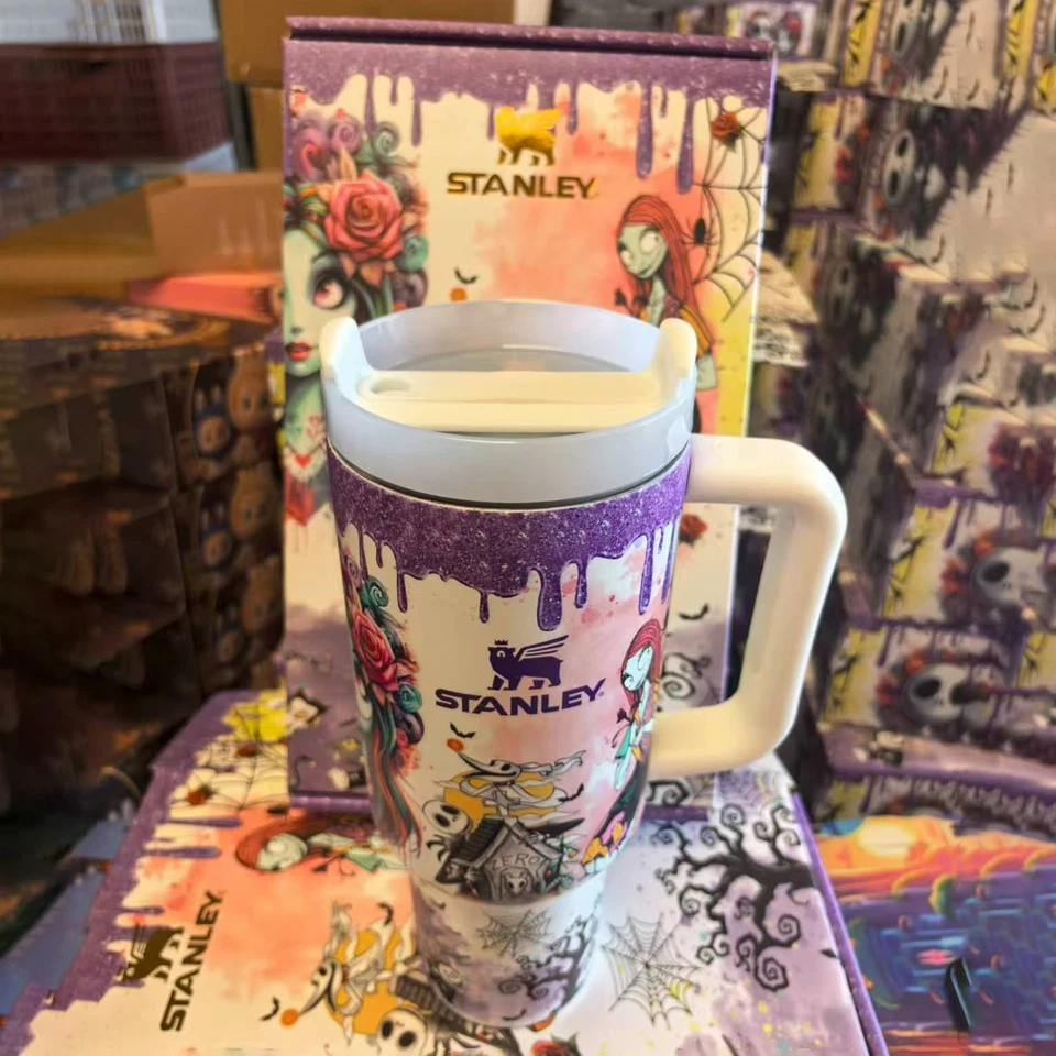 Sally x Jack Skellington Fusion Tumbler Design 40 Ounces with Gift Box 2025 - Image 4 of 4