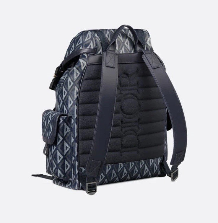 Dior Backpack Hit the Road Black Navy CD Diamond Christian Dior Hit the Road Backpack CD Diamond Coated  main image 3
