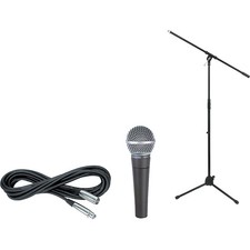 Shure SM58 Microphone with Cable Stand