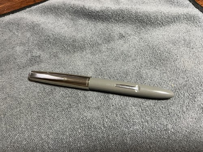 #ad Vintage Parker Parkette Fountain Pen Gray lever fill Writing $25.90