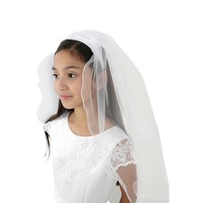 Us Angels First Communion Headband Veil with pearls OS New with tags