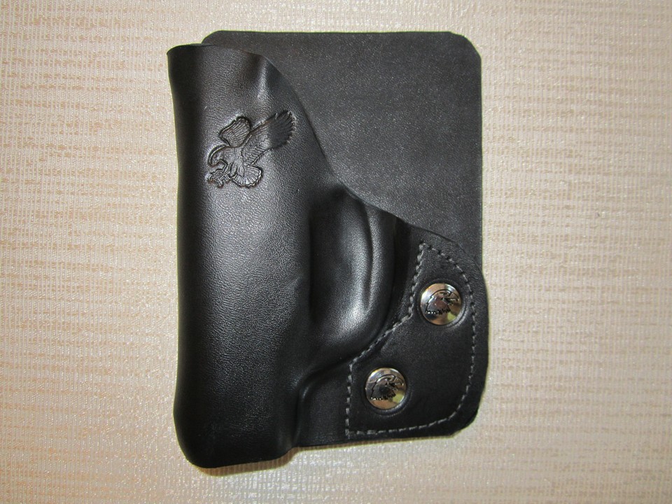 Ruger lc9 & Lc9S formed leather right hand, wallet holster or pocket