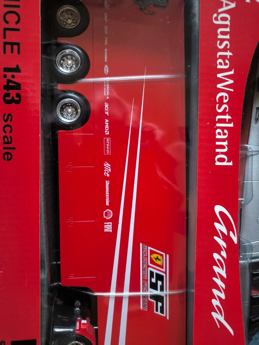 Camion Iveco 1/43 Avec Hélicoptère Ferrari - Miniature Neuve, Véhicule De Transport