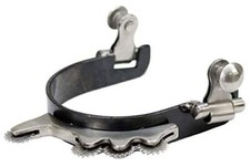 Showman Blued Steel Humane Rowel Bumper Spurs
