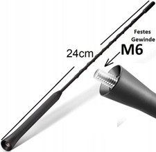 Dachantenne für VW Passat 3B 3BG Golf 5 6 AM/FM 24cm Stabantenne M6 Gewinde