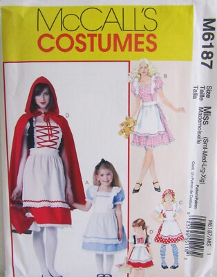 McCalls Sewing Pattern Girls Costume 