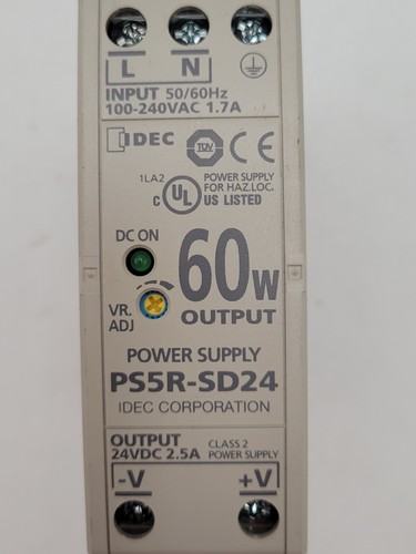 IDEC PS5R-SD24 Power Supply Single-Phase Input 100-240V 1.7A Output 60W 24VDC - 第 3/10 張圖片