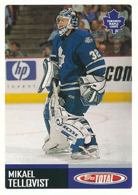 2002-03 Topps Total #421 MIKAEL TELLQVIST - Rookie RC - Toronto Maple Leafs