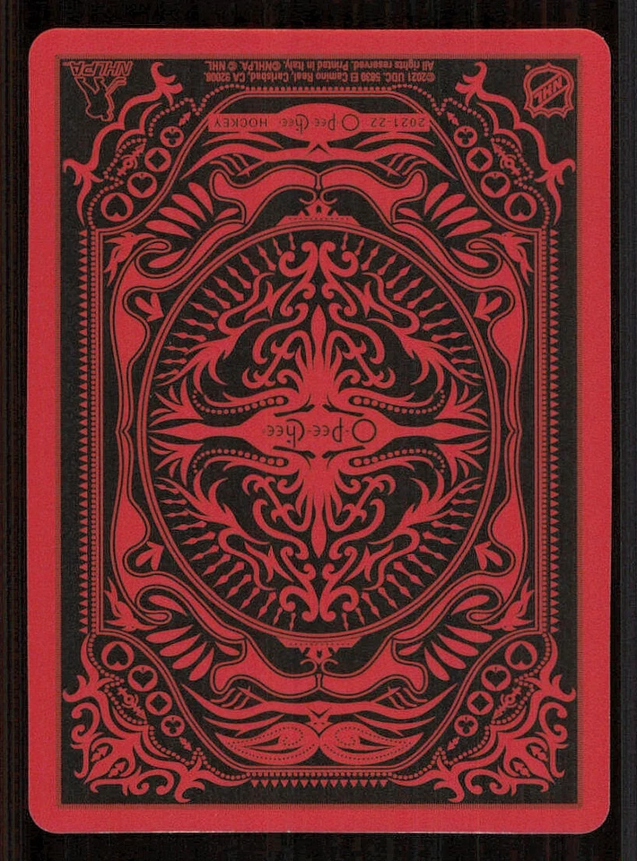 2021-22 O-Pee-Chee Playing Cards #5SPADES Jonathan Huberdeau - Image 2 of 2