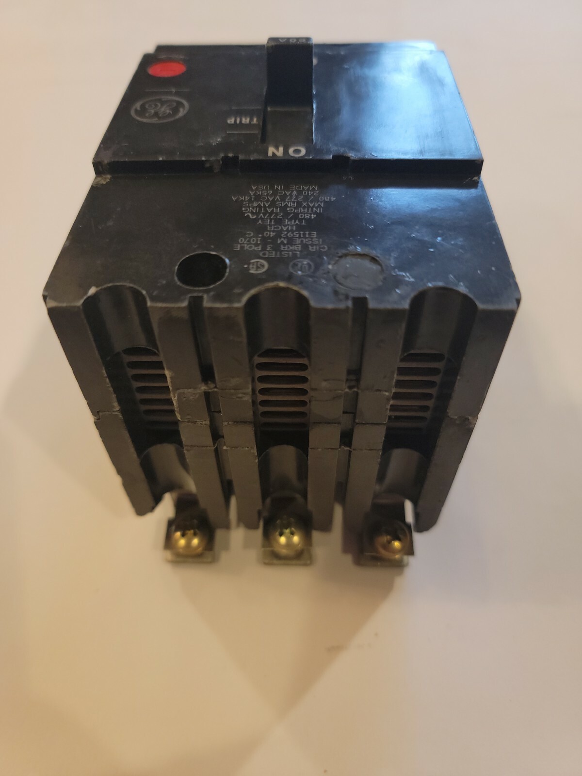 GE Breaker TEY360 3 Pole, 60 Amp 277/480 TEY Bolt On General