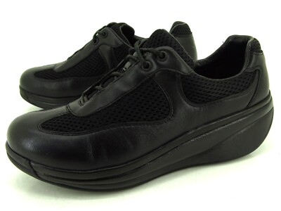 Joya Fresh Schwarz  Schnürschuhe Lauf Bequem Damen Schuhe Leder Gr  37 Uk 4