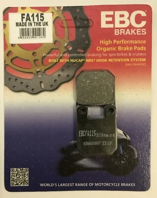 EBC Organique Arrière Disque Frein Plaquettes (1 Set) Pour Yamaha TZR50 (2003 À - Photo 1/2