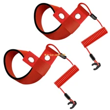 2x Stop Kill Safety Key Lanyard for Jet Ski JS300 JS440 550 650 750 JS800 JS1500