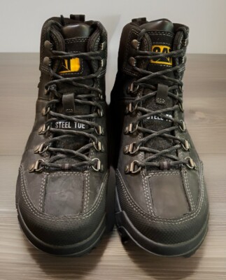 Caterpillar CAT Men's Threshold WP Steel Toe P90936 Leather Boot Size 10 M Black