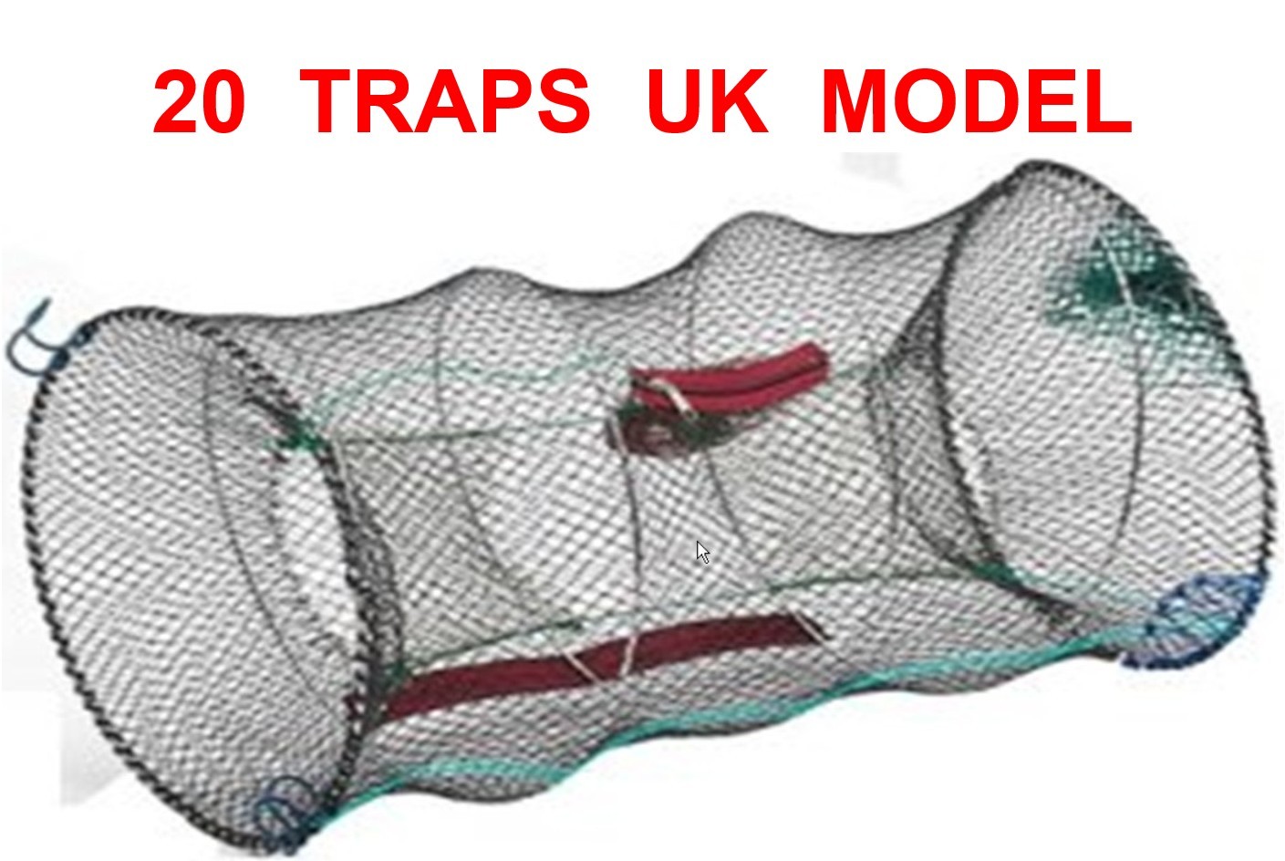 20 UK CRAYFISH TRAPS LIVE BAIT DROP KEEP NET CRAB SHRIMP PRAWN LOBSTER POT CAGE