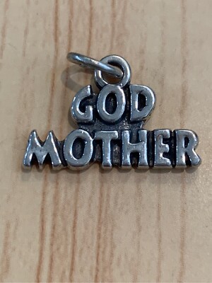 925 Sterling God Mom Charm Best Godmother Charm For Pandora