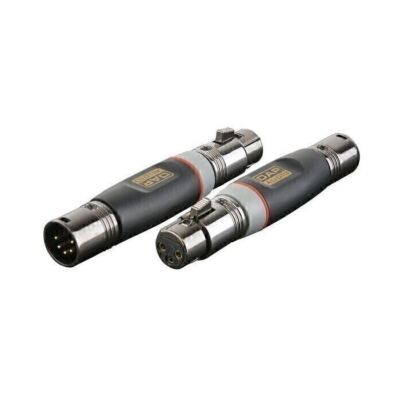 DAP 5p XLR Stecker auf 3p XLR Buchse DMX Adapter Konverter Schwerlast