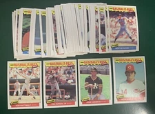 1986 Fleer Baseball's Best Sluggers vs Pitchers SET BREAK singles