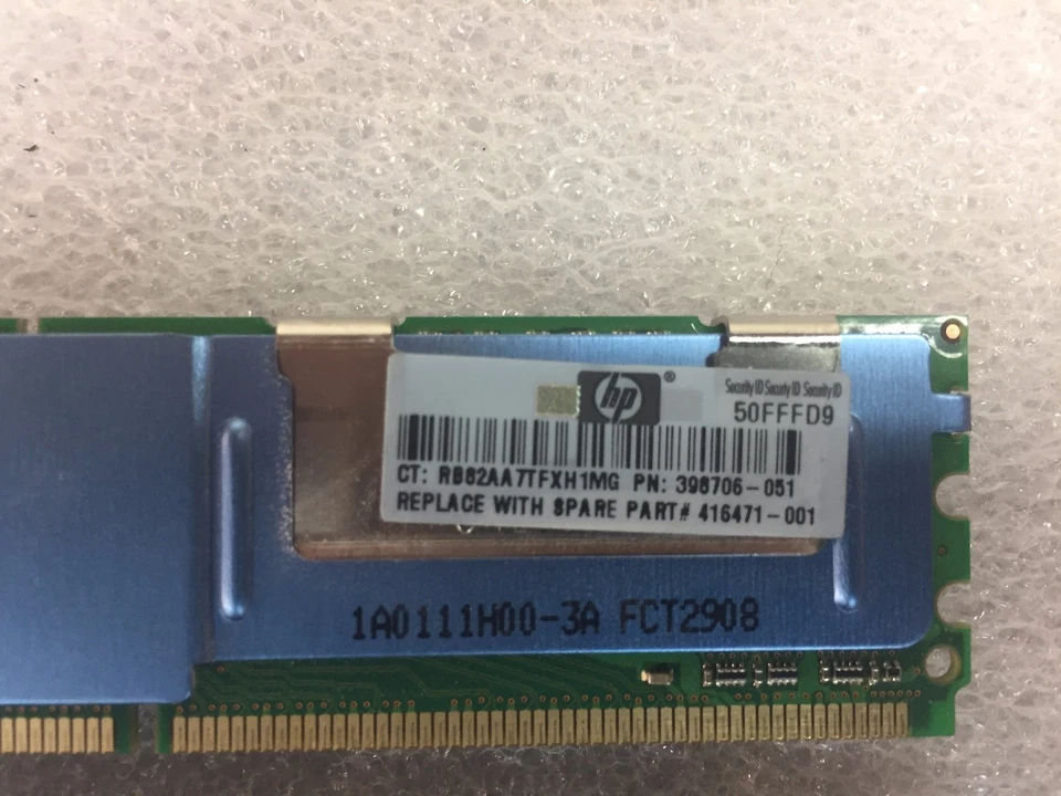 2 X 1GB PC2-5300F 667MHz Micron MT18HTF12872FDY ECC Server Memory - Image 3 of 3