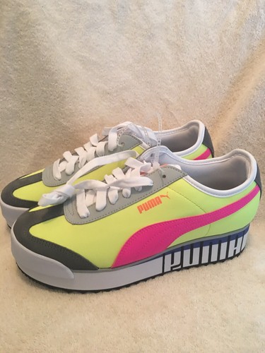 puma roma platform trainers