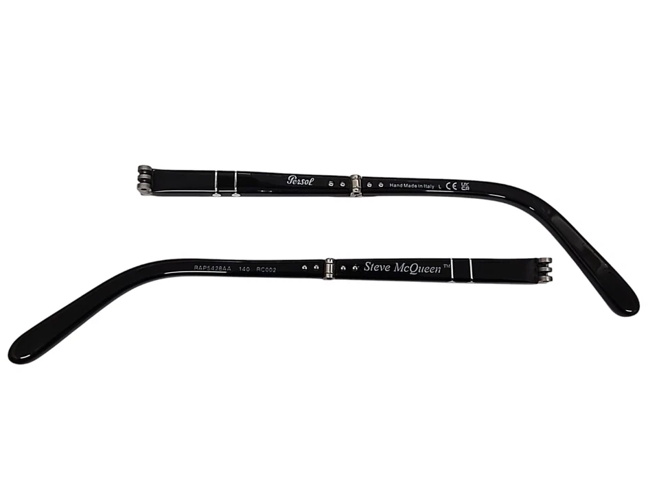 Persol 714/SM 95 Steve McQueen - Aste di Ricambio - Nero Lucido - Imagen 2 de 3