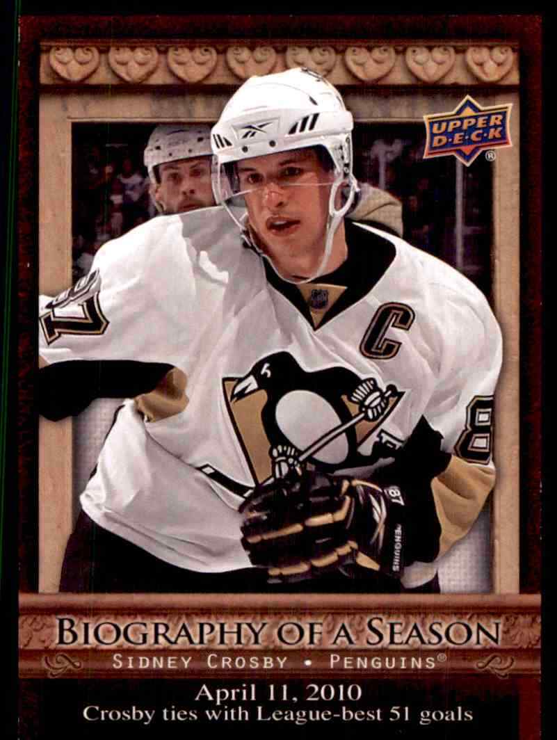 2010-11 Upper Deck Biography Of A Season Sidney Crosby #BOS2