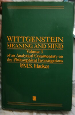 Philosophy''Wittgenstein Meaning and Mind Vol 3 of an Analytical Commentary''  New