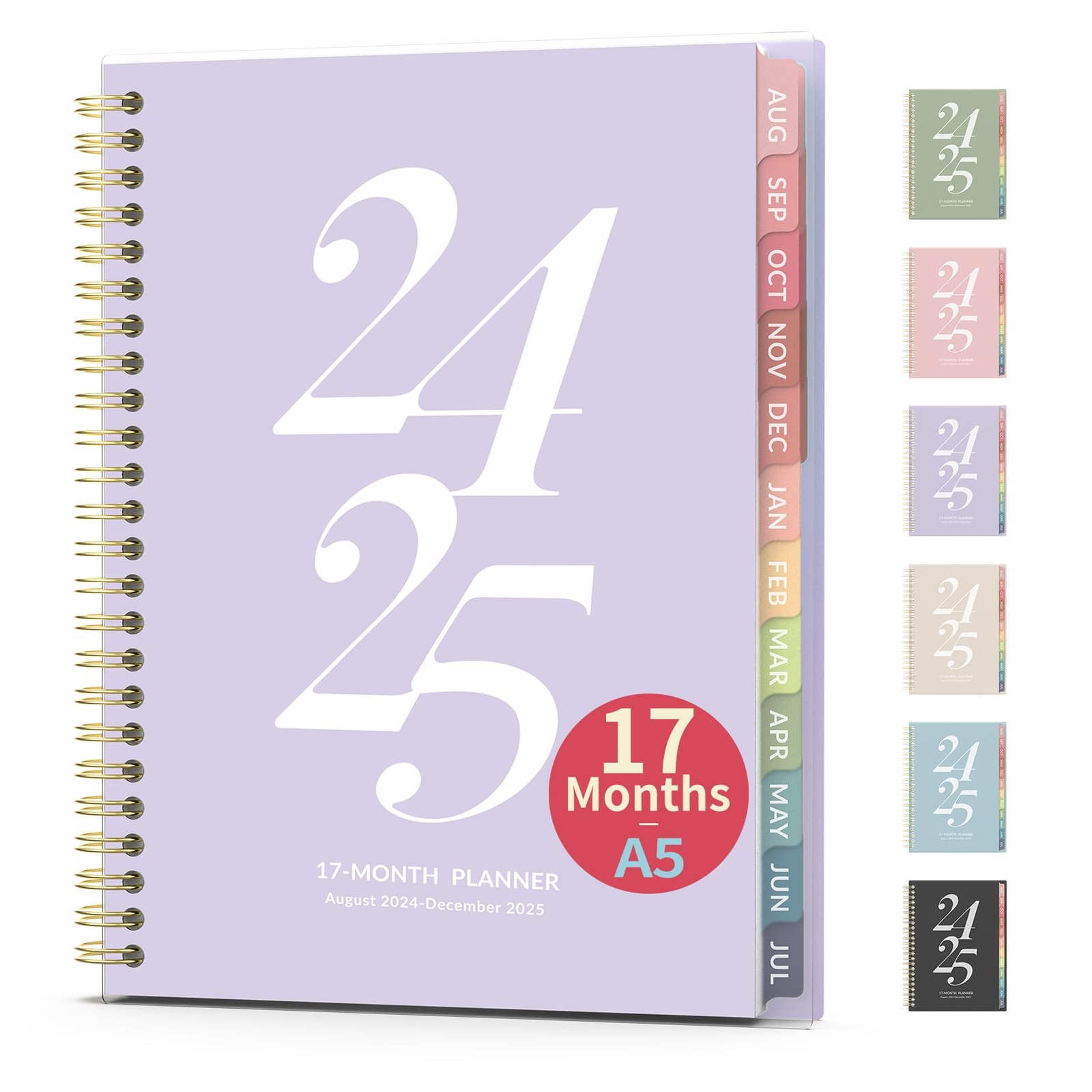 17 Month Academic Planner 2024-2025 Forvencer Weekly and Monthly Agenda Book ...