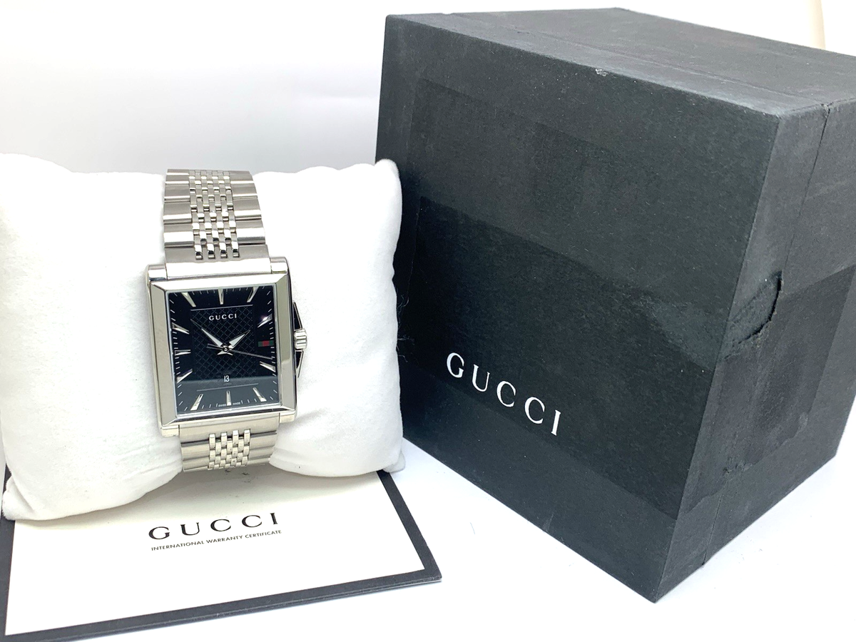 Gucci Men's Watch YA138401 G-Timeless Swiss Quartz Black Dial
