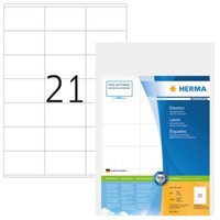 Herma 4415 Etiketten Premium A4 70X42 Mm Weiß Papier Matt 10500 St.