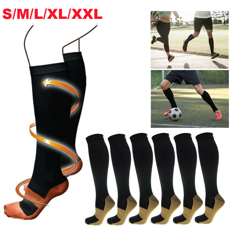 Compression Socks 20-30mmHg Knee High for Men Women Medical Support Pain Relief-image