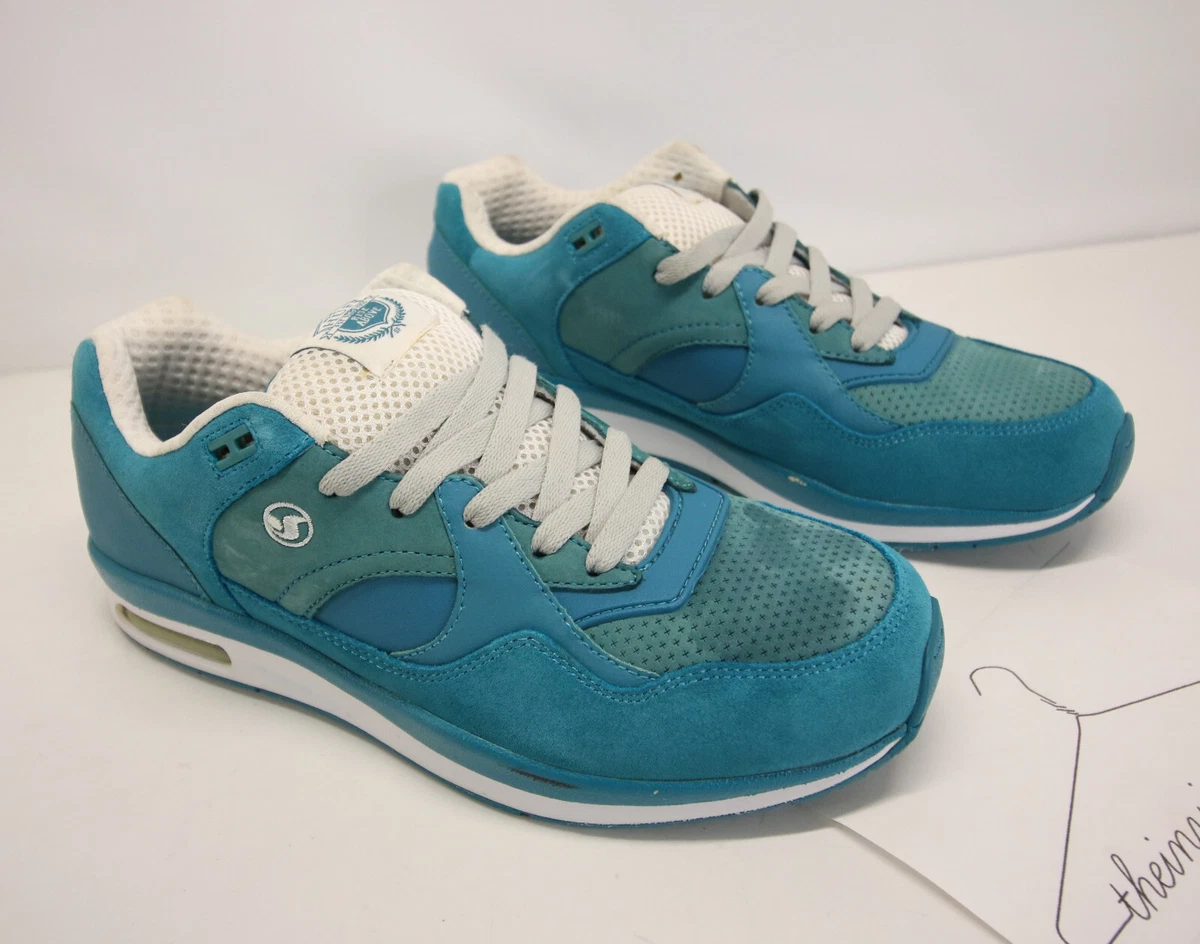 Kommunikationsnetværk smække Halvtreds DVS x Huf 5 Runner Teal Suede Skate Shoes Sneakers sz 9 READ | eBay