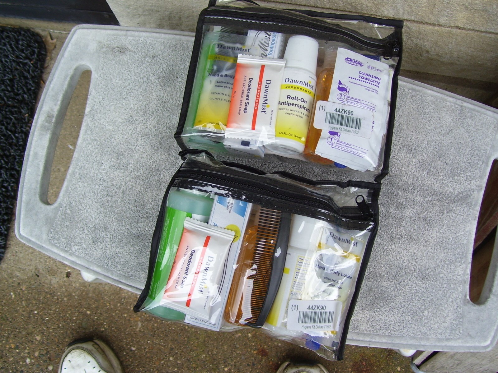 2 READY AMERICA 71502 Personal Emergency Hygiene Kit Plastic Case 1